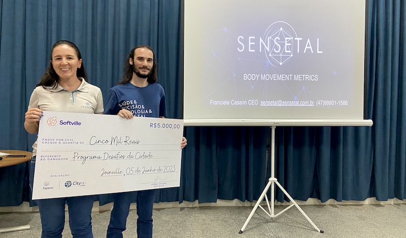 Iniciativa da Softville em parceria com Prefeitura, Fapesc e Perini City Lab selecionou nove projetos e premiou app de saúde e bem-estar.