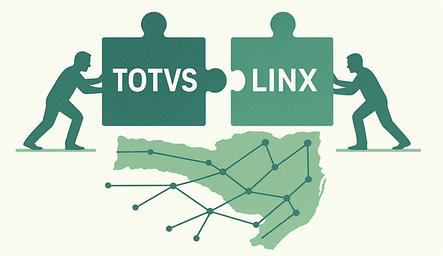 Aquisição da Linx pela TOTVS por R$ 3 bilhões evidencia como empresas de Santa Catarina (adquiridas por elas) ajudaram a moldar o cenário de consolidação do software nacional.