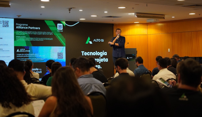 Evento promovido pela AltoQi no dia 2 de junho é gratuito e terá duas edições: uma voltada a obras públicas e outra ao mercado privado, com debates sobre produtividade, eficiência e digitalização do setor